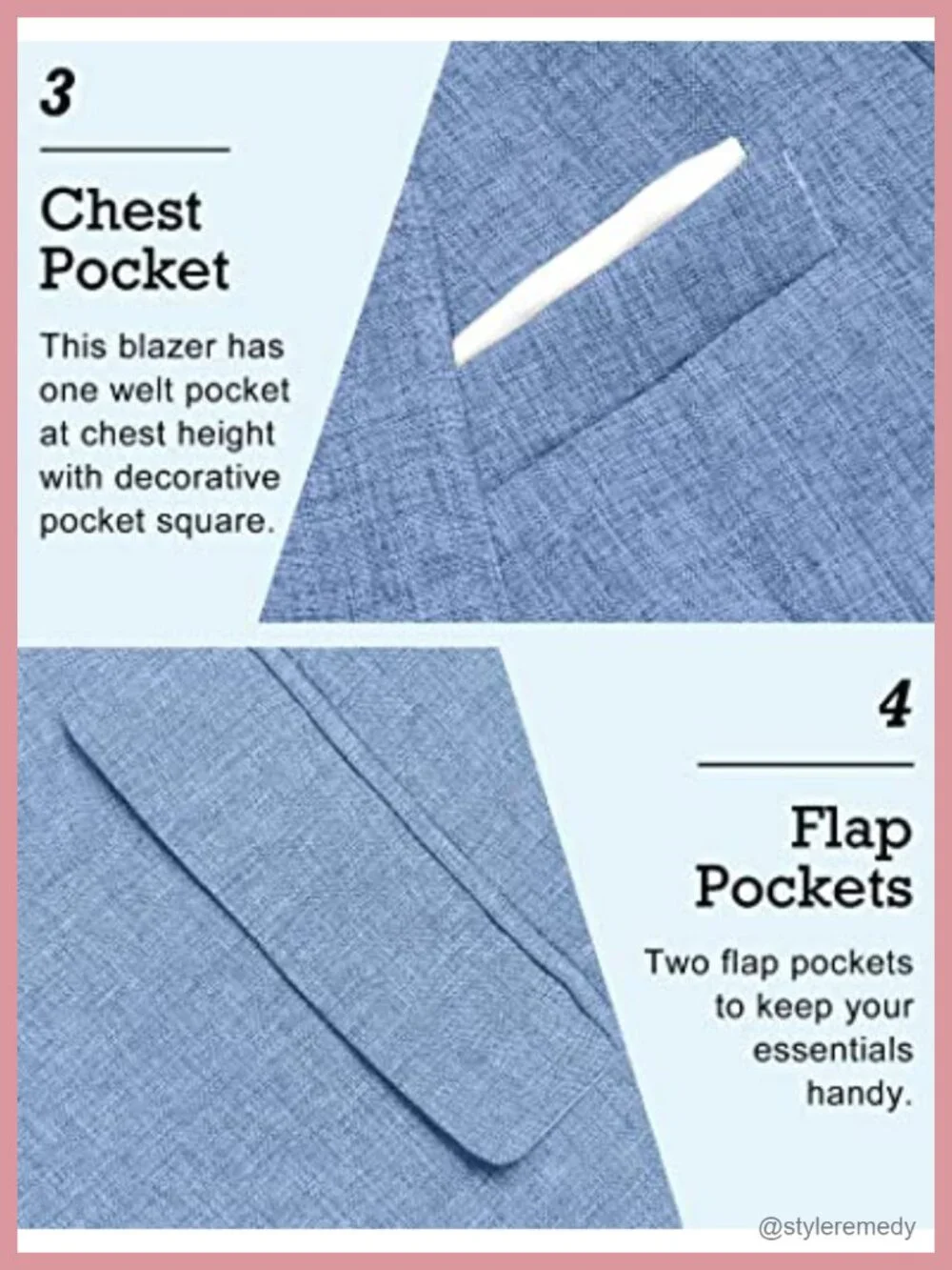 Slim Fit Men's Sport Coat Blazer with Notched Lapel One Button Long Sleeve